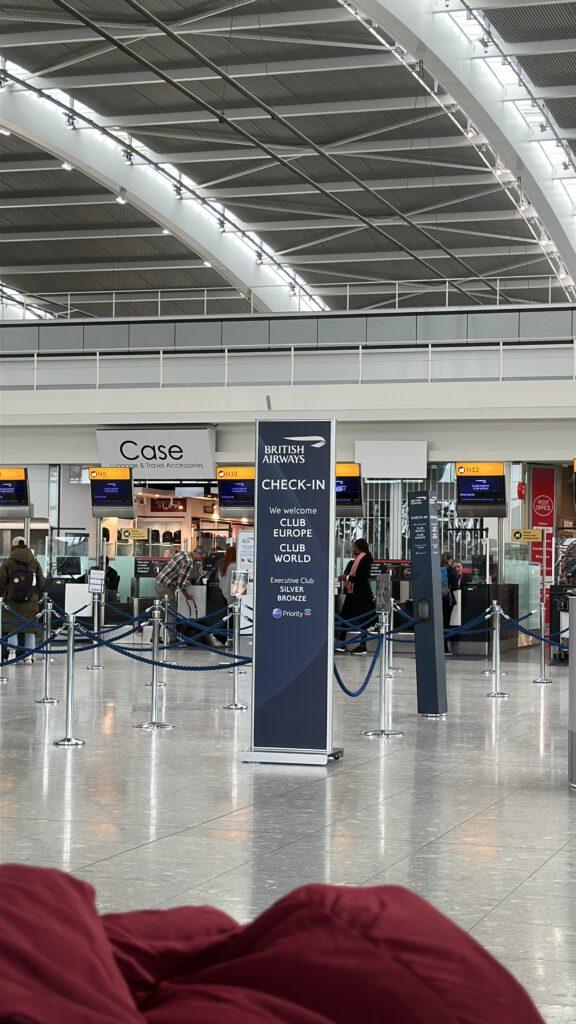 british airways business checkin